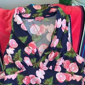 Sleeveless Grapefruit Swing Dress NWOT from TOBS
